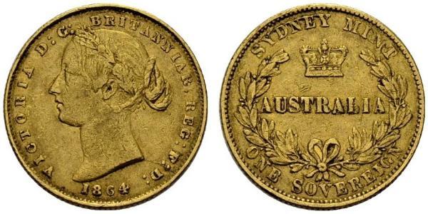 1 Sovereign 澳大利亚 金 维多利亚 (英国君主)