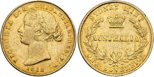 1 Sovereign 澳大利亚 金 维多利亚 (英国君主)
