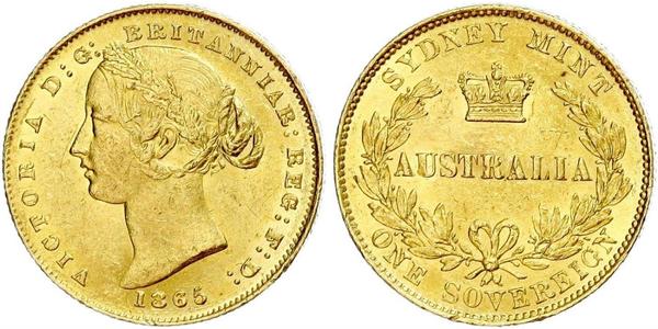 1 Sovereign 澳大利亚 金 维多利亚 (英国君主)