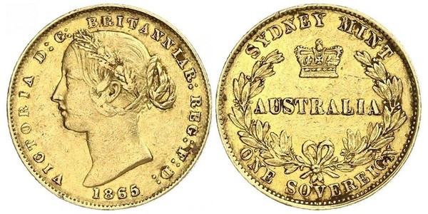 1 Sovereign 澳大利亚 金 维多利亚 (英国君主)
