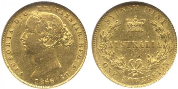 1 Sovereign 澳大利亚 金 维多利亚 (英国君主)