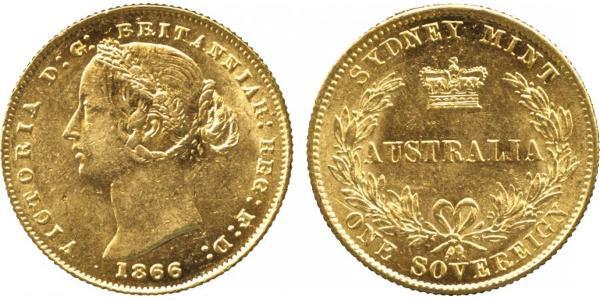 1 Sovereign 澳大利亚 金 维多利亚 (英国君主)