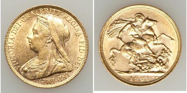 1 Sovereign 澳大利亚 金 维多利亚 (英国君主)