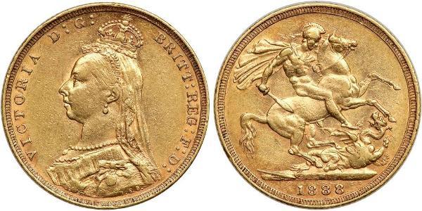 1 Sovereign 澳大利亚 金 维多利亚 (英国君主)