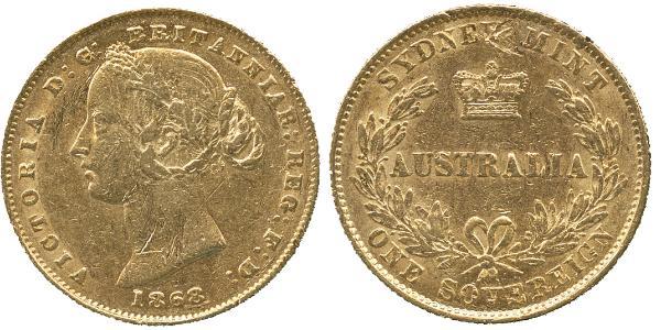 1 Sovereign 澳大利亚 金 维多利亚 (英国君主)