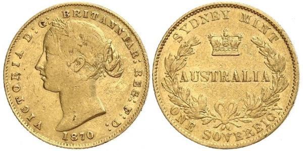 1 Sovereign 澳大利亚 金 维多利亚 (英国君主)