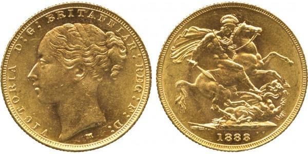 1 Sovereign 澳大利亚 金 维多利亚 (英国君主)