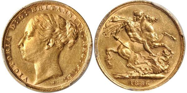1 Sovereign 澳大利亚 金 维多利亚 (英国君主)