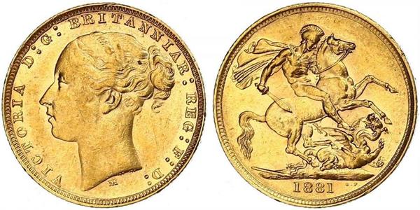 1 Sovereign 澳大利亚 金 维多利亚 (英国君主)