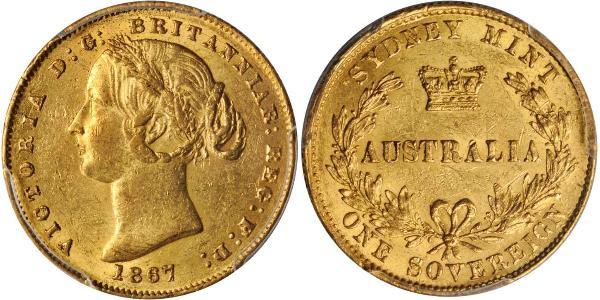 1 Sovereign 澳大利亚 金 维多利亚 (英国君主)