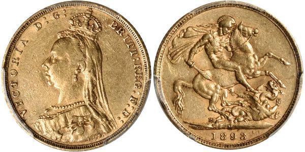 1 Sovereign 澳大利亚 金 维多利亚 (英国君主)