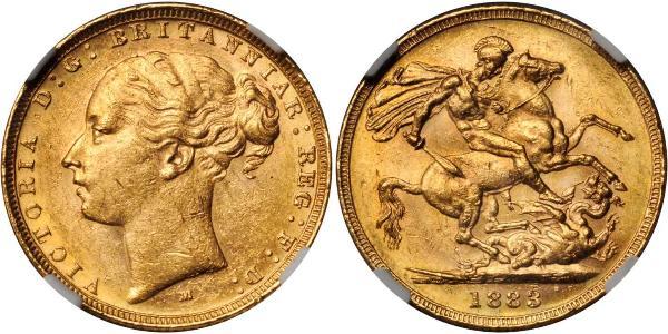 1 Sovereign 澳大利亚 金 维多利亚 (英国君主)
