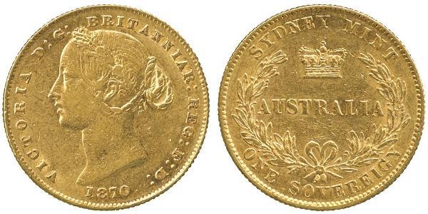 1 Sovereign 澳大利亚 金 维多利亚 (英国君主)