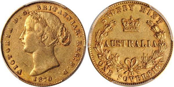 1 Sovereign 澳大利亚 金 维多利亚 (英国君主)