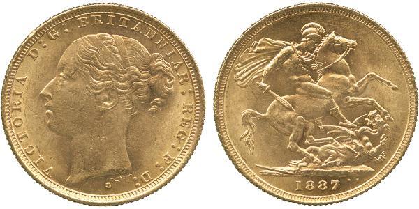 1 Sovereign 澳大利亚 金 维多利亚 (英国君主)