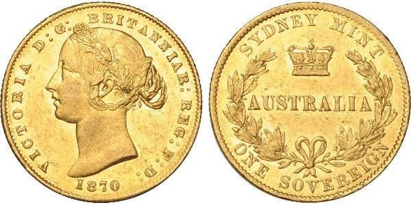 1 Sovereign 澳大利亚 金 维多利亚 (英国君主)