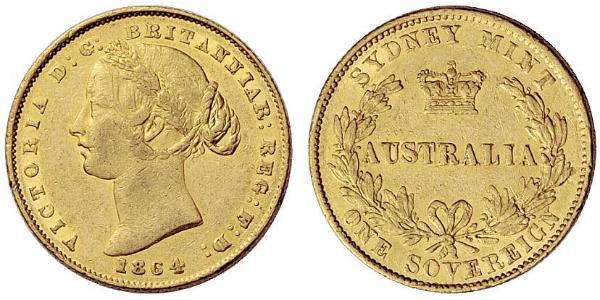 1 Sovereign 澳大利亚 金 维多利亚 (英国君主)