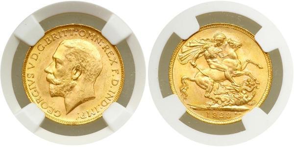 1 Sovereign 澳大利亚 金 乔治五世  (1865-1936)