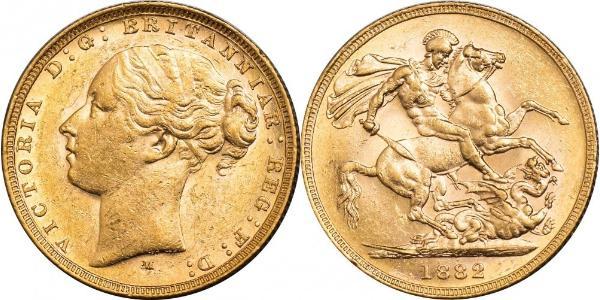1 Sovereign 澳大利亚 金 维多利亚 (英国君主)
