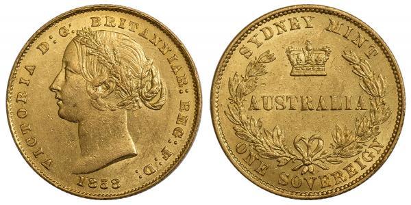 1 Sovereign 澳大利亚 金 维多利亚 (英国君主)
