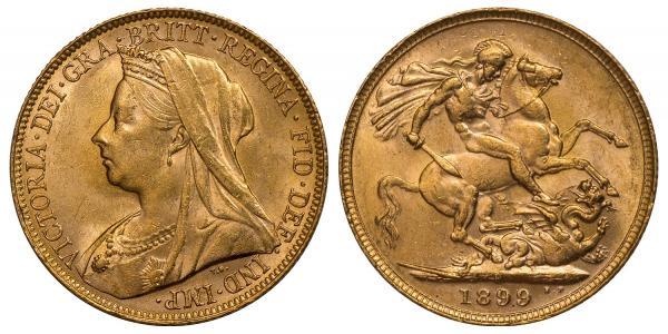 1 Sovereign 澳大利亚 金 维多利亚 (英国君主)