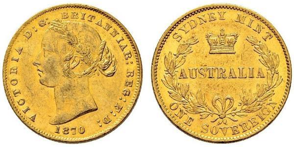 1 Sovereign 澳大利亚 金 维多利亚 (英国君主)