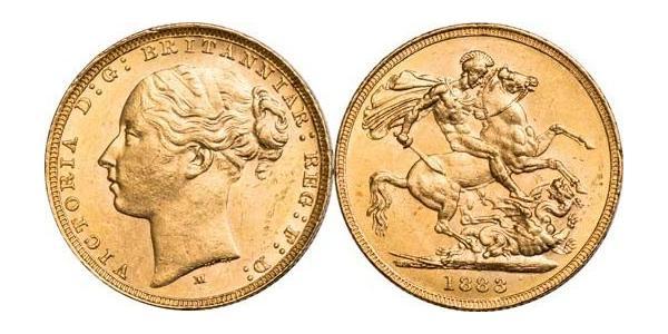 1 Sovereign 澳大利亚 金 维多利亚 (英国君主)