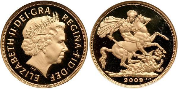 1 Sovereign 英国 金 伊丽莎白二世 (1926-2022)