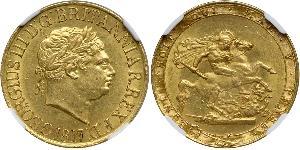 1 Sovereign 英国 / 大不列颠及爱尔兰联合王国 (1801 - 1922) 金 喬治三世 (1738-1820)