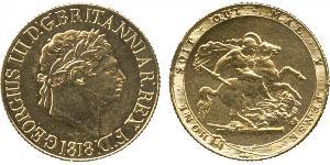 1 Sovereign 英国 / 大不列颠及爱尔兰联合王国 (1801 - 1922) 金 喬治三世 (1738-1820)