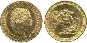 1 Sovereign 英国 / 大不列颠及爱尔兰联合王国 (1801 - 1922) 金 喬治三世 (1738-1820)