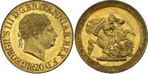 1 Sovereign 英国 / 大不列颠及爱尔兰联合王国 (1801 - 1922) 金 喬治三世 (1738-1820)