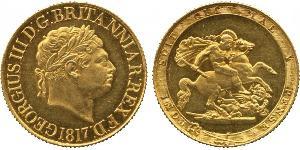 1 Sovereign 英国 / 大不列颠及爱尔兰联合王国 (1801 - 1922) 金 喬治三世 (1738-1820)