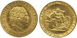 1 Sovereign 英国 / 大不列颠及爱尔兰联合王国 (1801 - 1922) 金 喬治三世 (1738-1820)