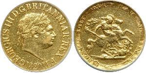 1 Sovereign 英国 / 大不列颠及爱尔兰联合王国 (1801 - 1922) 金 喬治三世 (1738-1820)