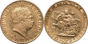 1 Sovereign 英国 / 大不列颠及爱尔兰联合王国 (1801 - 1922) 金 喬治三世 (1738-1820)