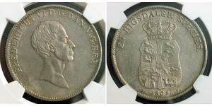 1 Speciedaler Danemark Argent Frédéric VI de Danemark (1768 -1839)