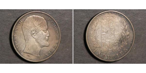 1 Speciedaler Danemark Argent 