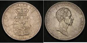 1 Speciedaler Danimarca Argento Federico VI di Danimarca (1768 -1839)