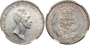 1 Speciedaler Dänemark Silber Friedrich VI., König von Dänemark (1768 -1839)