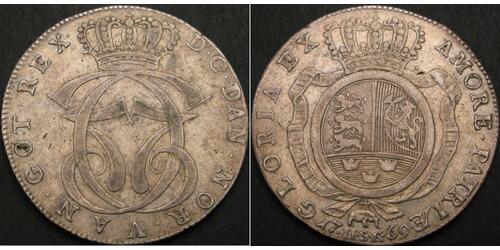 1 Speciedaler Dänemark Silber 
