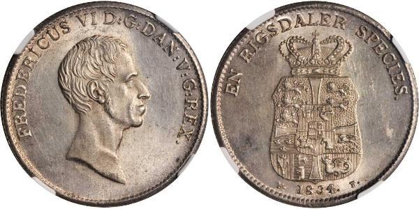 1 Speciedaler Dänemark Silber Friedrich VI., König von Dänemark (1768 -1839)