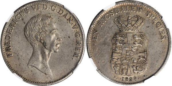 1 Speciedaler Denmark Silver Frederick VI of Denmark (1768 -1839)