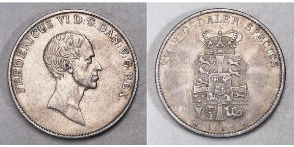 1 Speciedaler Denmark Silver Frederick VI of Denmark (1768 -1839)