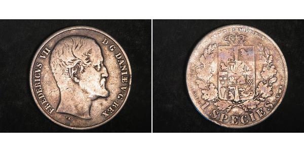 1 Speciedaler Данія Срібло 