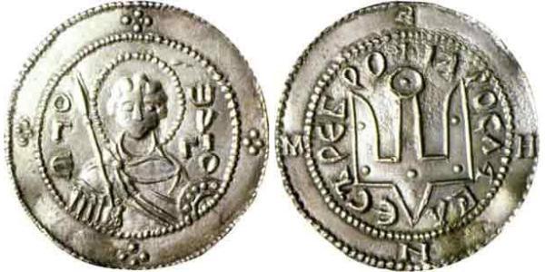 1 Srebrennik Kiewer Rus (862 - 1240) Silber Jaroslaw der Weise (978 - 1054)