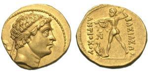 1 Stater Griechisch-Baktrisches Königreich (256BC-125BC) Gold 