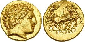 1 Stater Macedonian Kingdom (800BC-146BC) Gold Philip II of Macedon (382 BC - 336 BC)