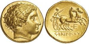 1 Stater Macedonian Kingdom (800BC-146BC) Gold Philip II of Macedon (382 BC - 336 BC)