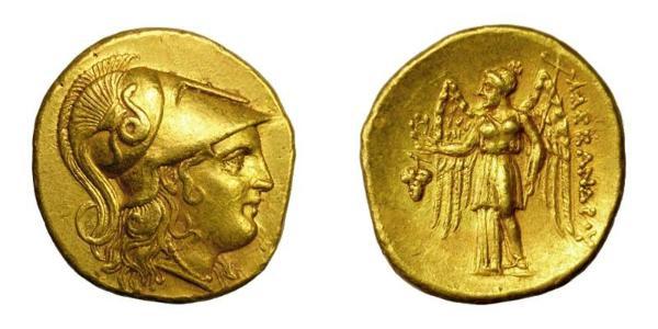 1 Stater Macedonian Kingdom (800BC-146BC) Gold Alexander III of Macedon (356BC-323BC)